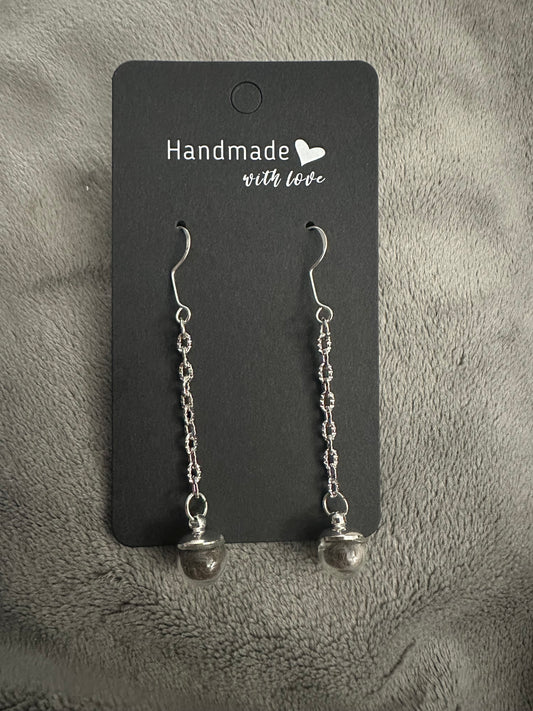 Fox Fur Orb Earrings