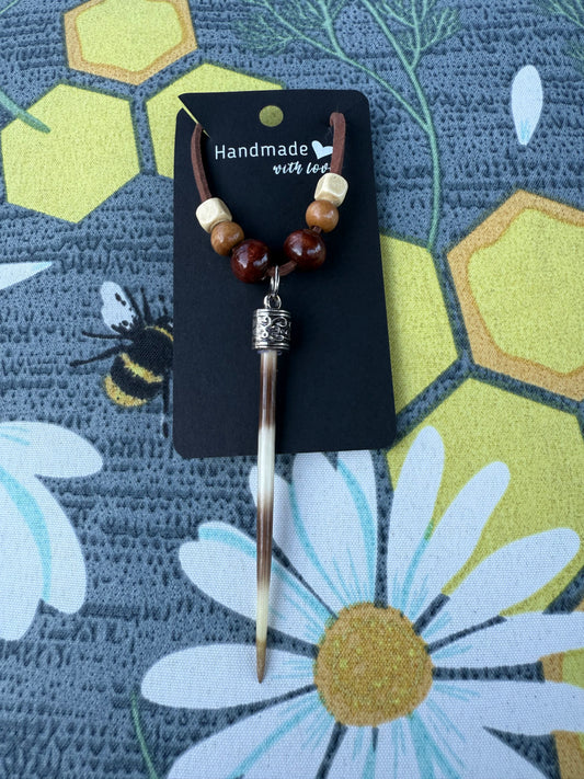 Beaded Porcupine Quill Necklace