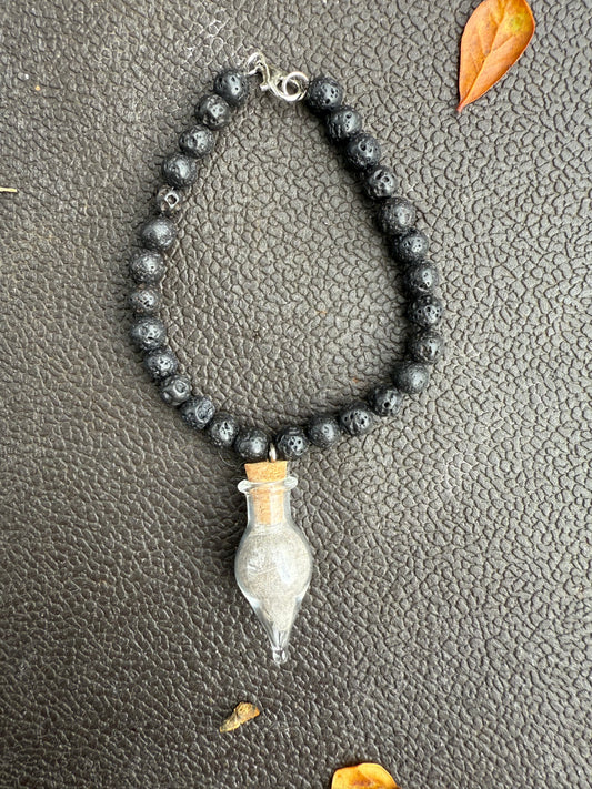 Gemstone Fox Fur Bracelet